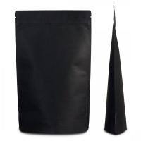 Doypack BLACK - ALU FREE zip, čierny papier